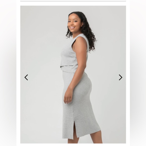 RIPE LAYERED SWEATER KNIT MATERNITY & NURSING DRESS M - Picture 5 of 8